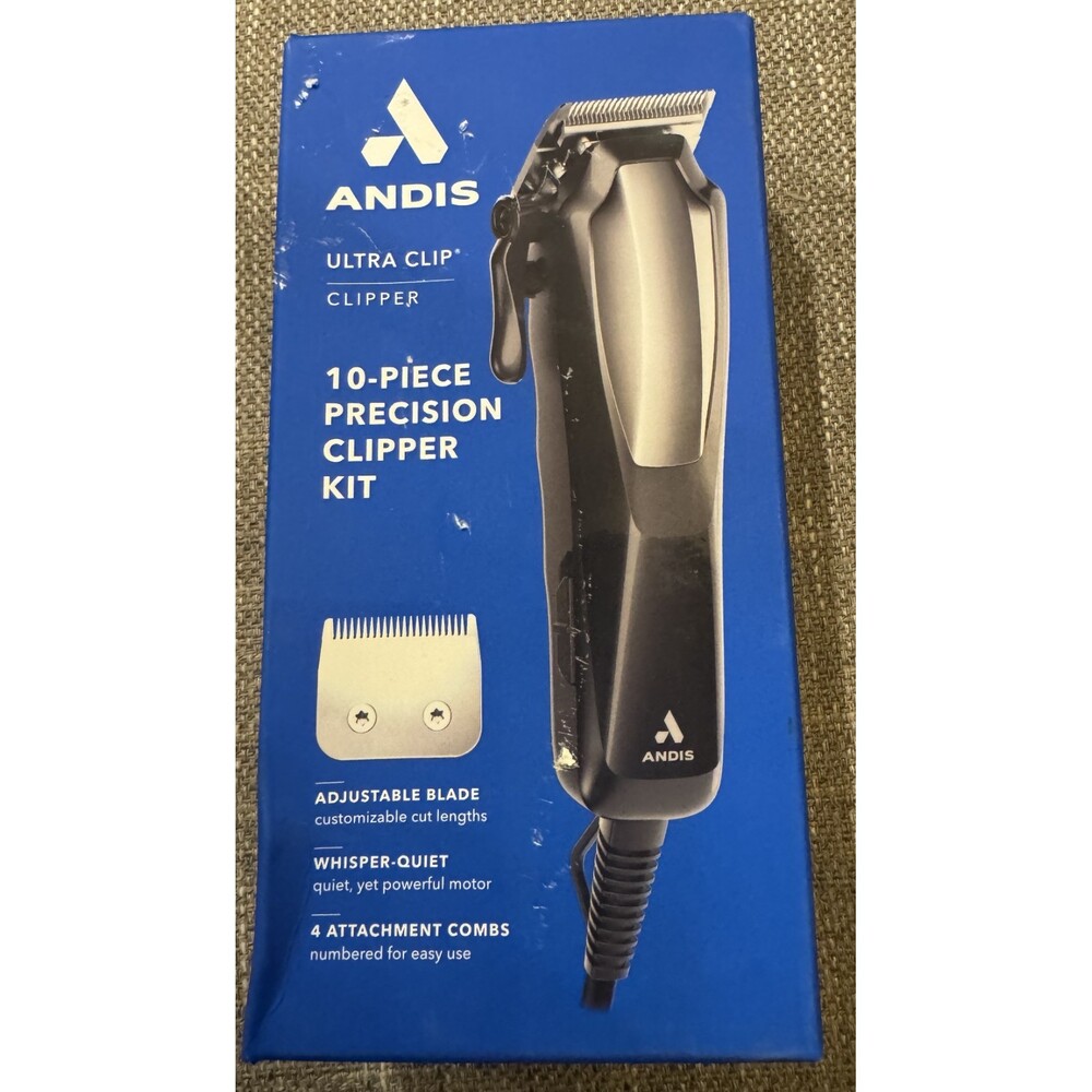 Andis PM-10 at-Home Ultra Clip 10-Piece Clipper Kit, Black